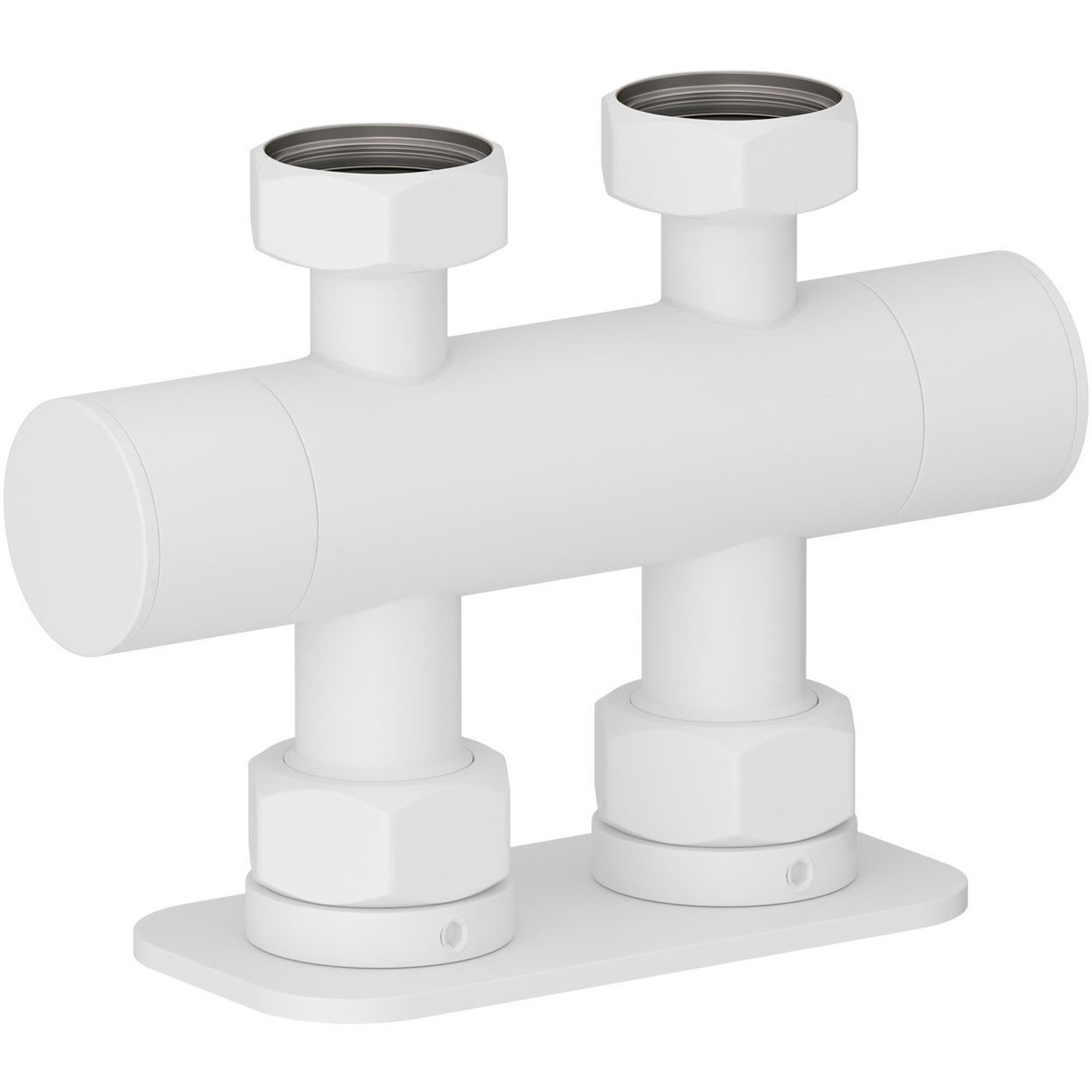 Вентиль Сунержа 2х3/4 прямой скрытый-скрытый EU50 (Матовый белый) 30-1419-3434