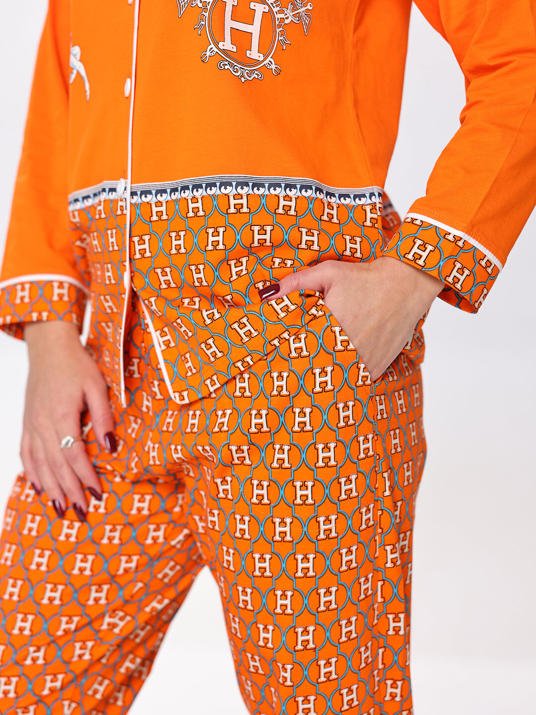 Блуза  100, размер 50, orange — фото 1