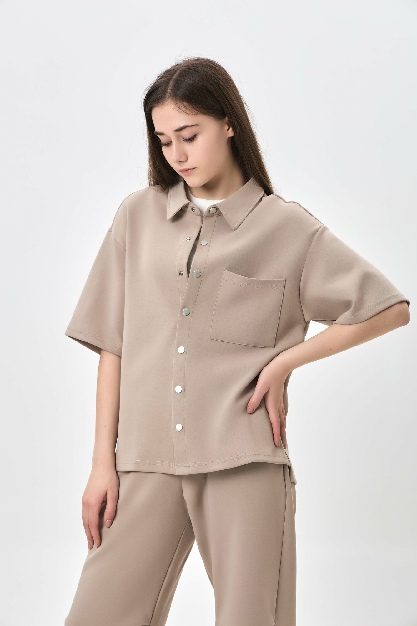 Рубашка TERRA PRO, размер M, beige — фото 1