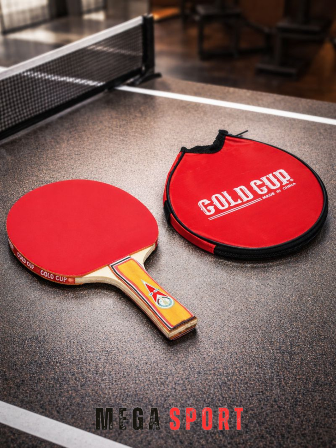 Ракетка для настольного тенниса "GOLD CUP", анти спин, красная