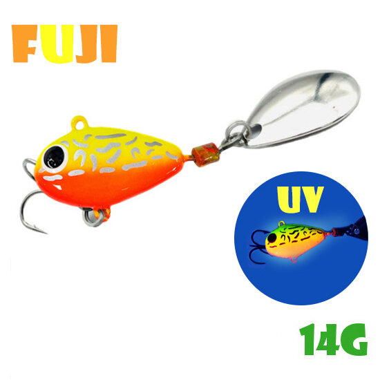 Блесна Тейл-Спиннер для рыбалки Uf-Studio Hurricane 14g #Gria Fuji