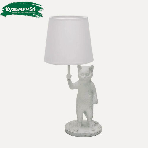 Изображение товара Светильник настольный Uniel UML-B465 WHITE E14 Кот белый