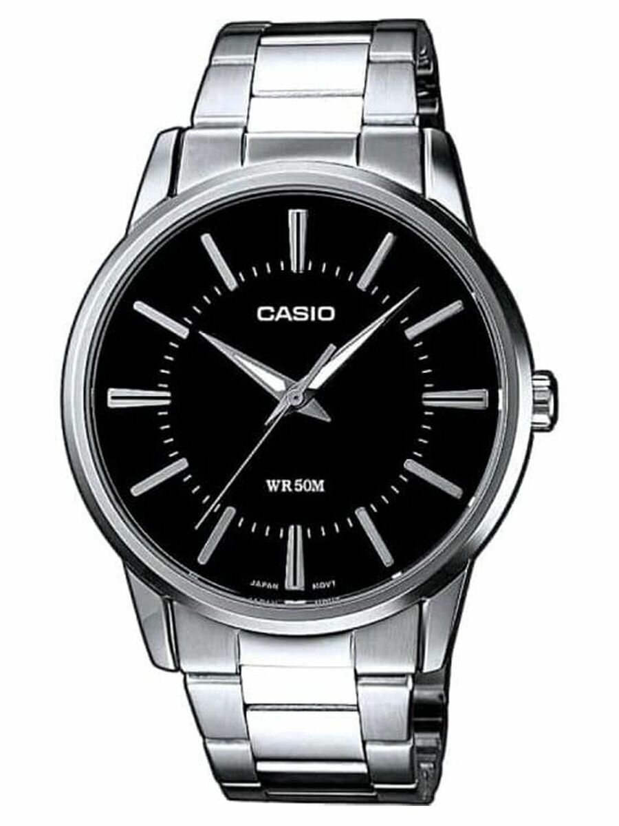 Наручные часы CASIO, серебряный, черный