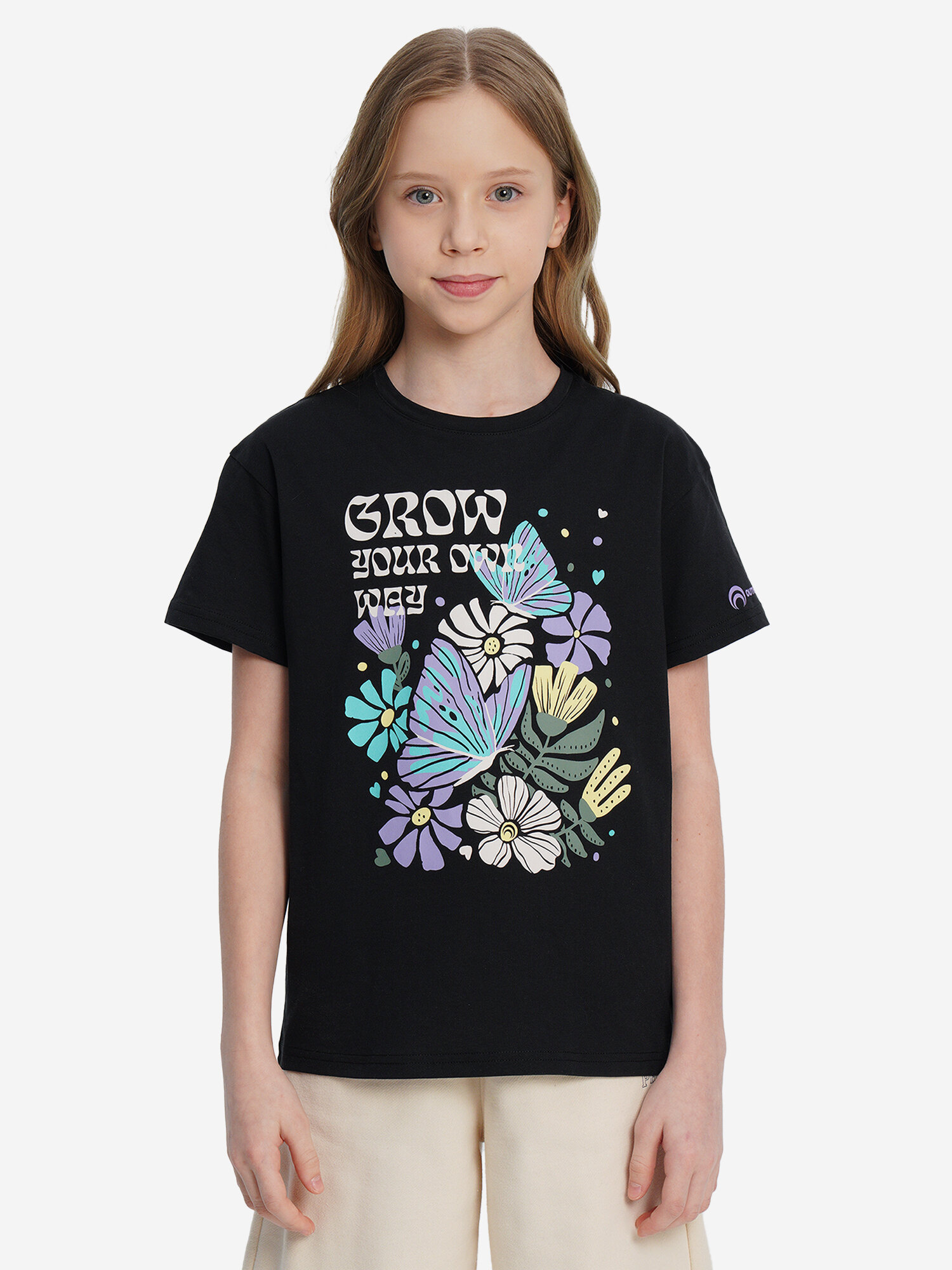 Футболка OUTVENTURE, размер 158-164, черный — фото 1