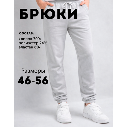фото Брюки спортивные aristarhov весна-лето 2026, размер 54/176, светло-серый