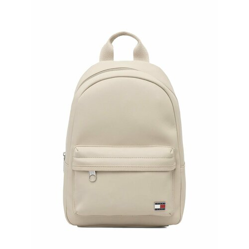 Рюкзак Tommy Jeans, полиуретан, унисекс, 24 см x 33 см x 12 см, бежевый