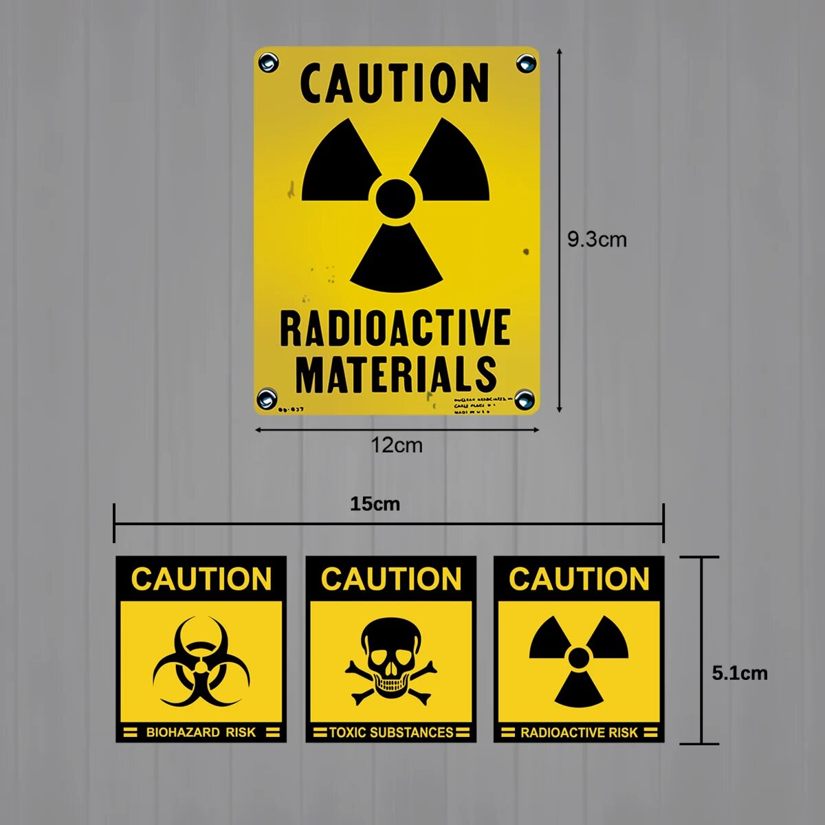 Предупреждающие наклейки CAUTION, набор SET-M