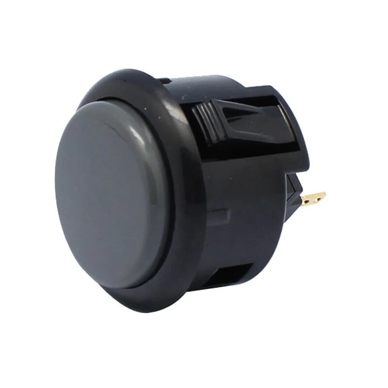 SANWA DENSHI OBSF-30 кнопка для аркады, черный/Black Grey