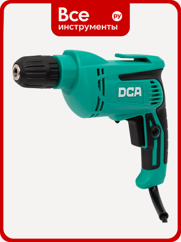 Изображение товара Дрель DCA AJZ09-10K, 710 Вт, с реверсом, морозоустойчивый кабель, быстрозажимной патрон, профессиональная