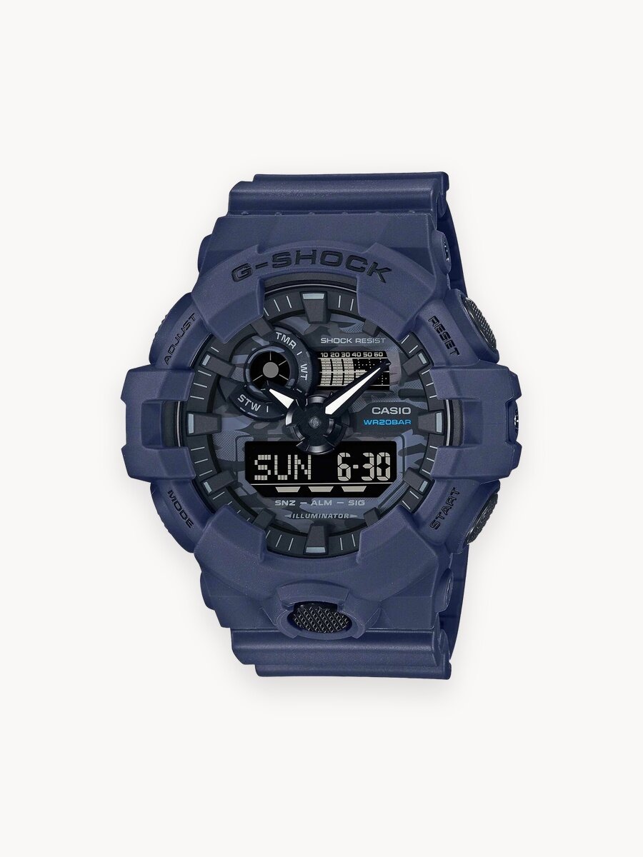 Наручные часы CASIO G-Shock, синий/черный