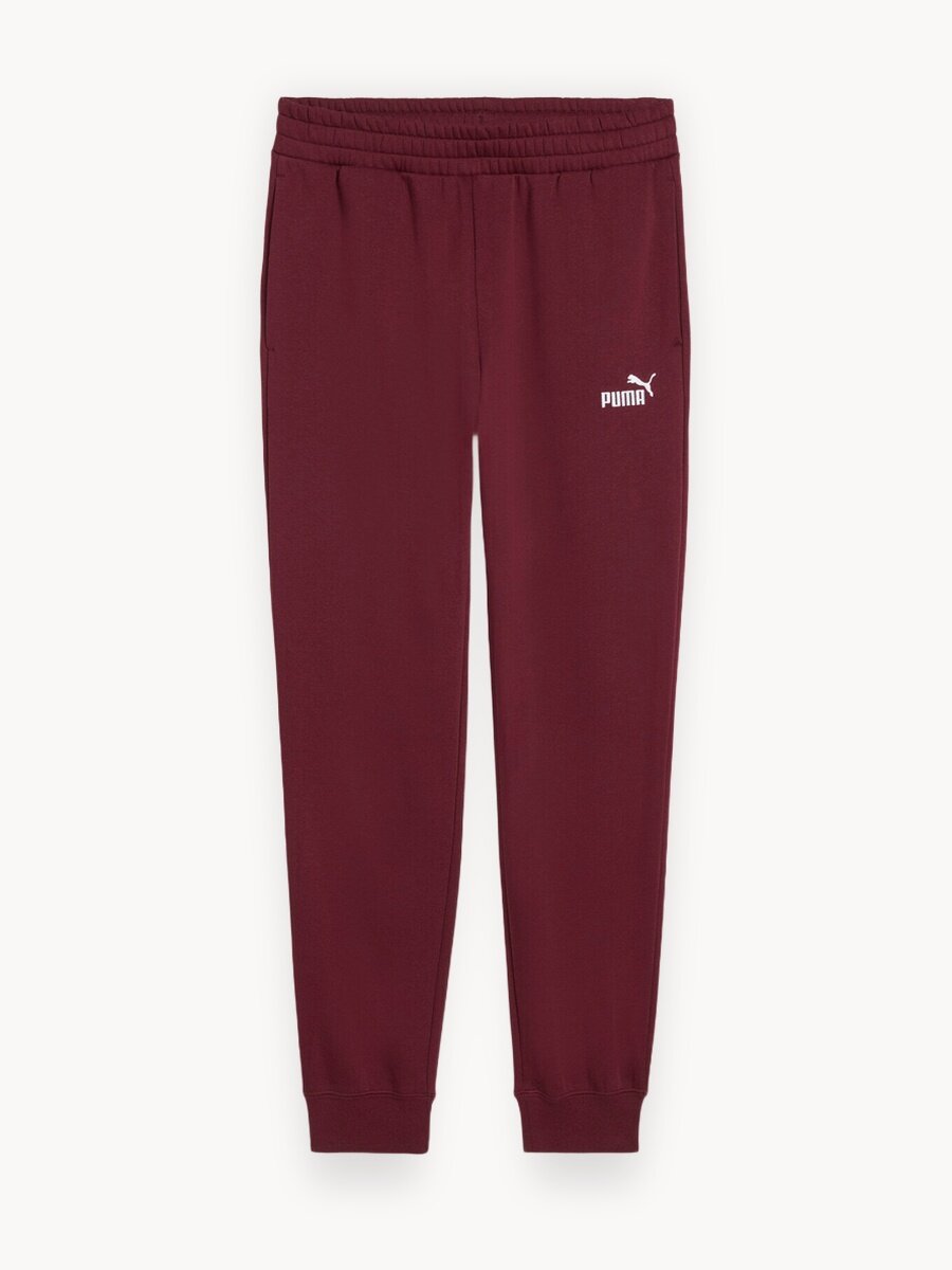 Брюки спортивные PUMA Essentials Logo, размер M, бордовый