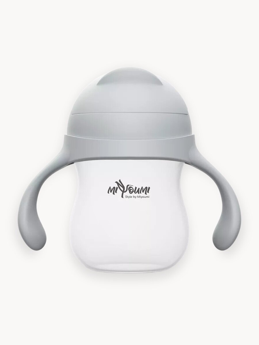 Поильник детский "Miyoumi", непроливайка, с трубочкой, силиконовый носик