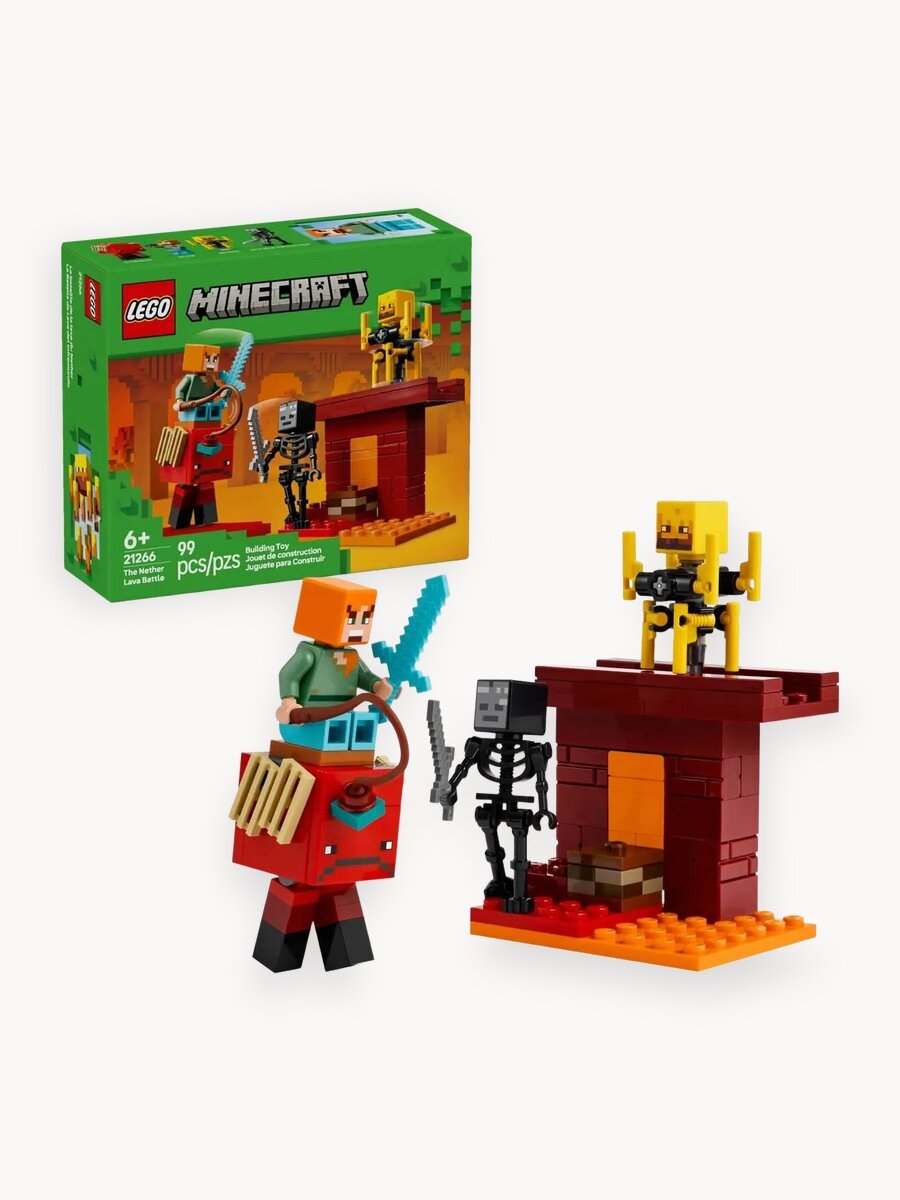 Конструктор LEGO Minecraft 21266 Битва у портала в Незер, 99 дет.