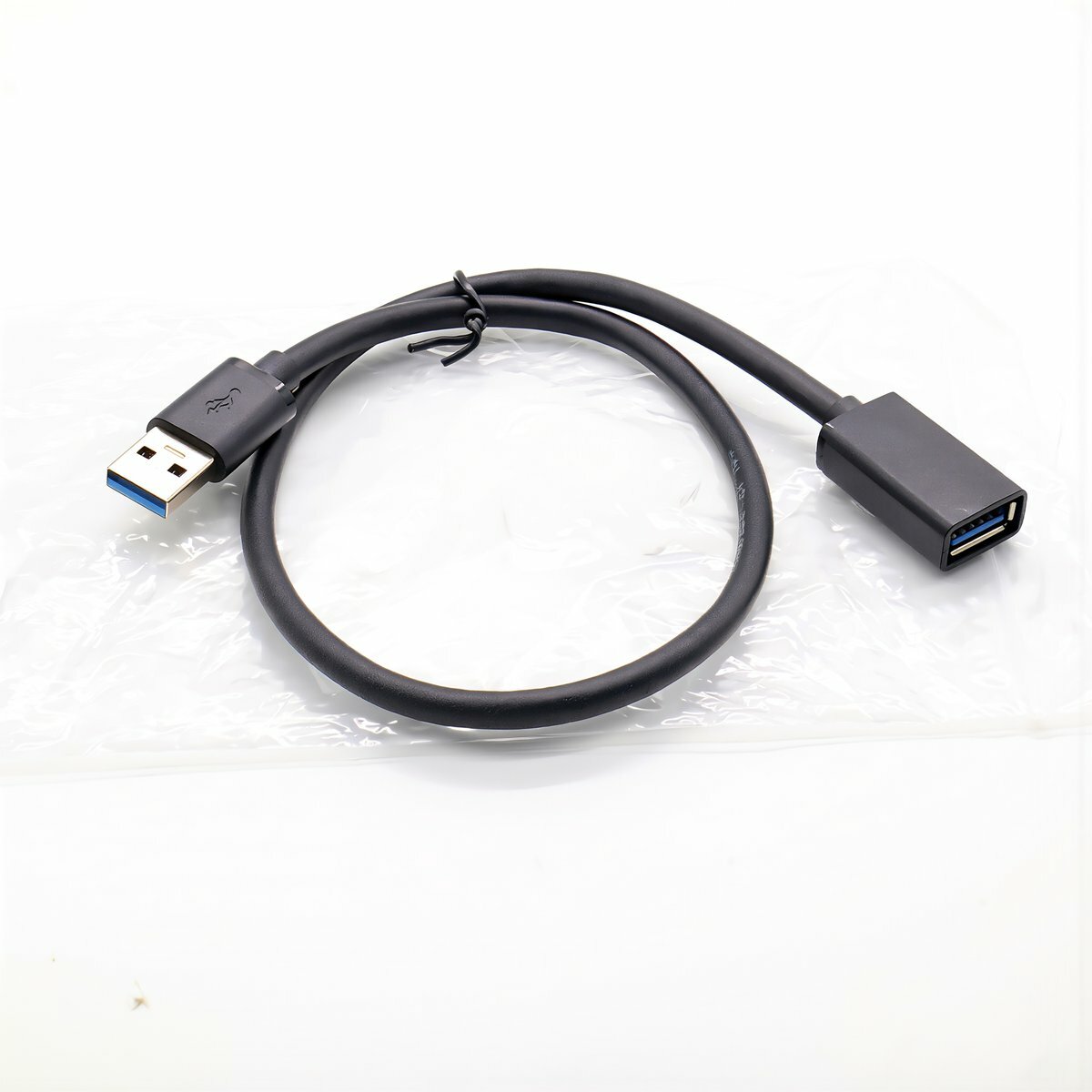Кабель из луженой меди USB 3.0 удлинитель мужской женский 0.5 метра черный для подключения периферии мыши клавиатуры к ноутбуку, Удлинитель USB 3.0 мужской-женский, 0.5 м
