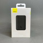 Внешний аккумулятор с поддержкой беспроводной зарядки Xiaomi Baseus Magnetic Wireless Charging Power Bank 10000 mAh 20W Black (PPCXM10) - изображение