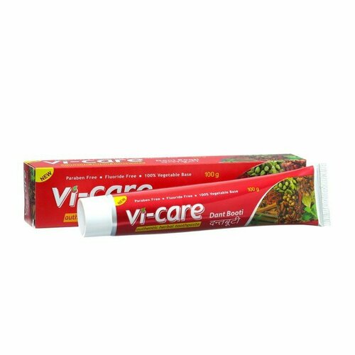 Зубная паста VI-CARE DANT BOOTI HERBAL аутентичная, 100 г (комплект из 6 шт)