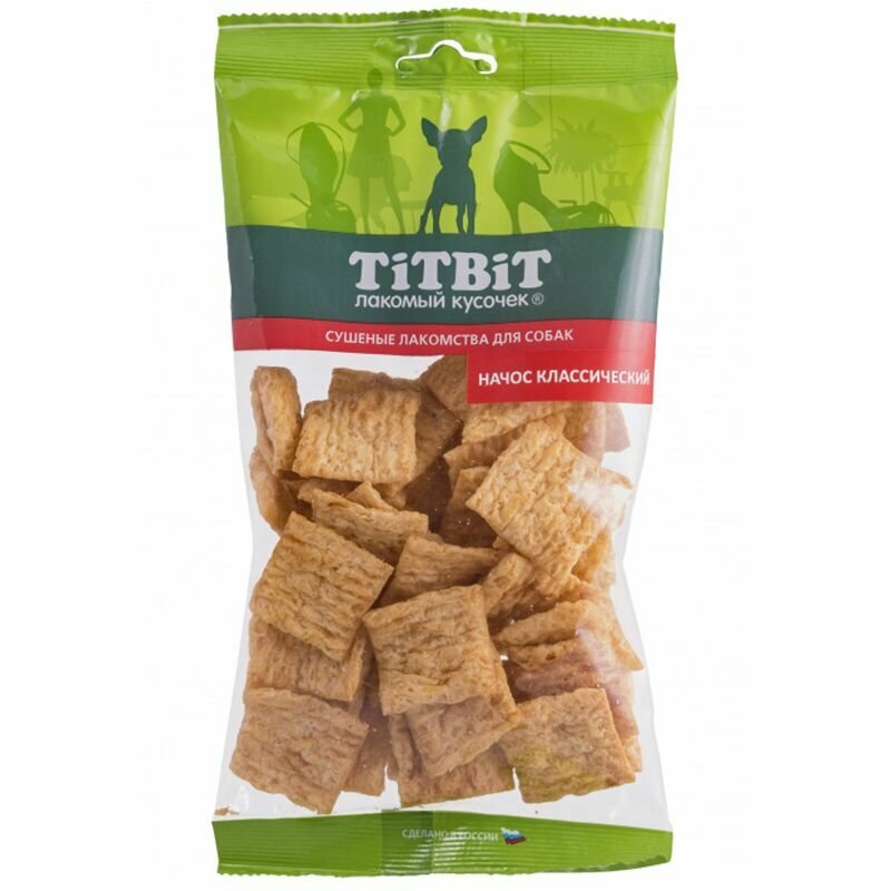 TitBit Золотая коллекция Начос классический для собак 80г