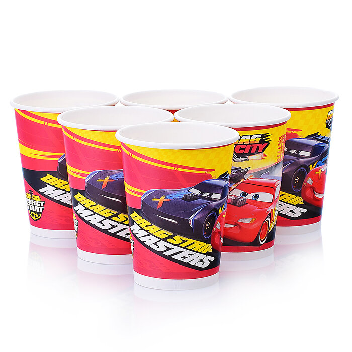 Набор одноразовых стаканов Disney Тачки бумага, 6х250 мл - фото №9
