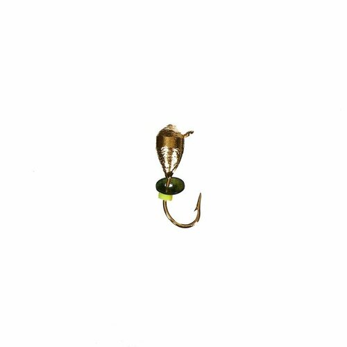 Мормышка Капля (гальваника золото), вес 0.3 г, размер 3 (10 шт)
