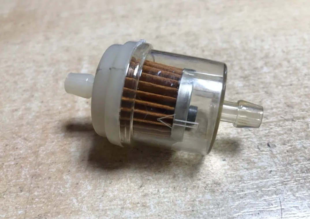 Топливный (бензиновый) фильтр с магнитом для мопеда мотоцикла скутера  питбайка квадроцикла