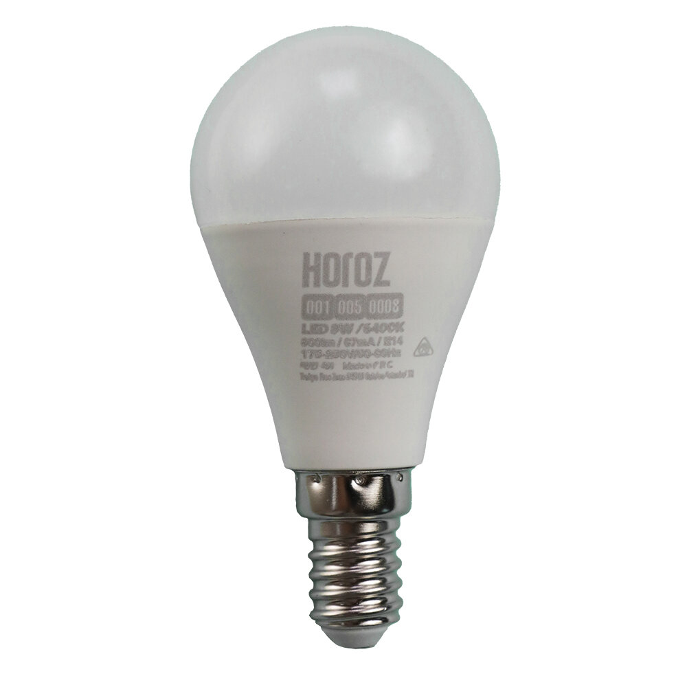 Светодиодная лампа HOROZ ELECTRIC 8 Вт Е14/P холодный свет