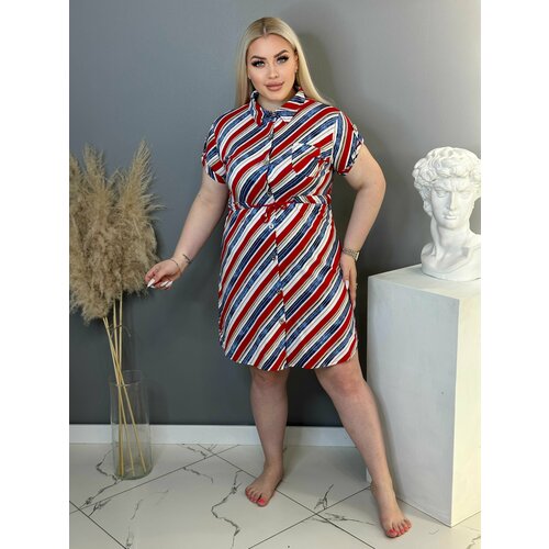 фото Халат , размер 5xl, красный luno