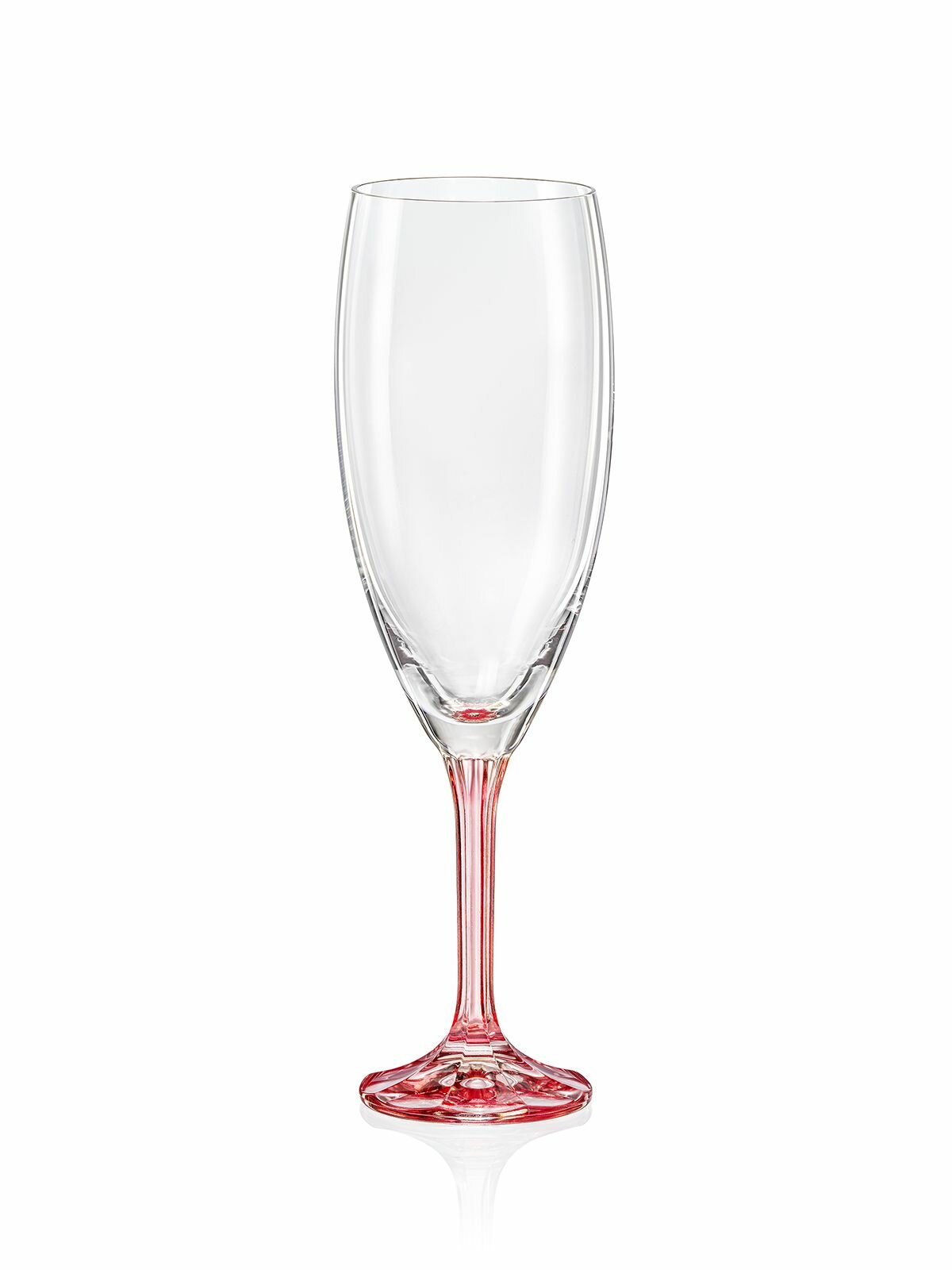 Бокалы для шампанского Crystalex Магнолия 6 шт стеклянные 210 мл
