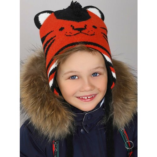 фото Шапка noble people, размер 48-50, оранжевый