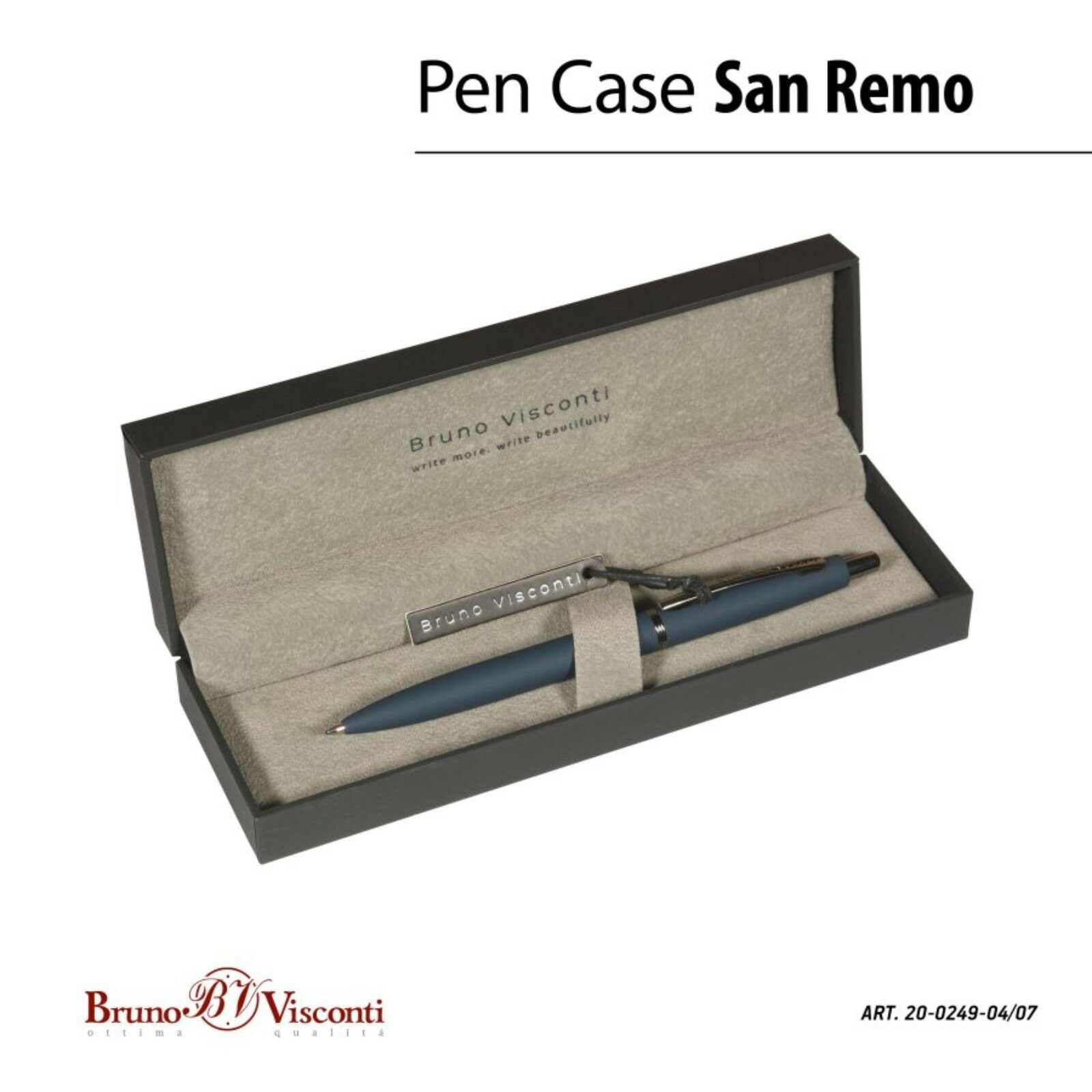 Ручка шариковая San Remo, синяя Bruno Visconti - фото №7