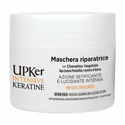 Восстанавливающая маска для гладкости волос с кератином Guam Upker Intensive Keratine Repair Mask guam upker intensive keratine repairing shampoo