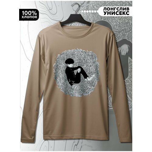 фото Лонгслив hypnotica, размер s, бежевый
