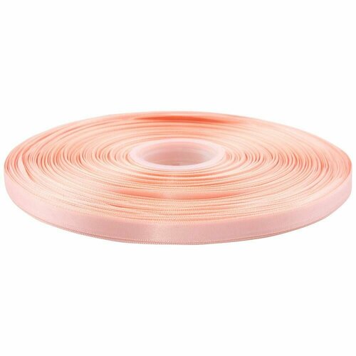 Лента атласная персиковая ширина 09см длина 914м 1712₽
