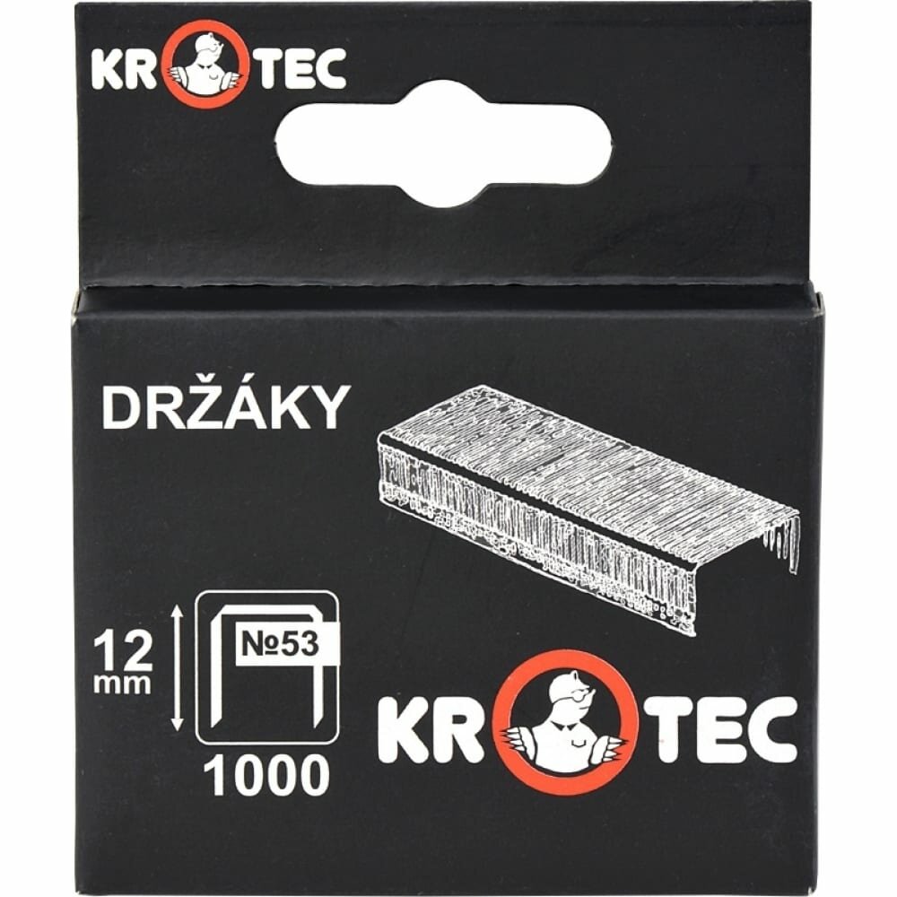 KROTEC Скобы для степлера Тип 53 12 мм 4302004