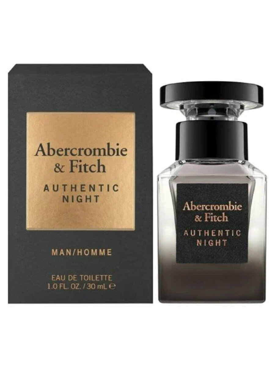 Abercrombie & Fitch Мужской Authentic Night Man Туалетная вода (edt) 30мл