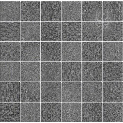 Про Дабл антрацит мозаичный 30*30 керам, декор Цена за 7шт