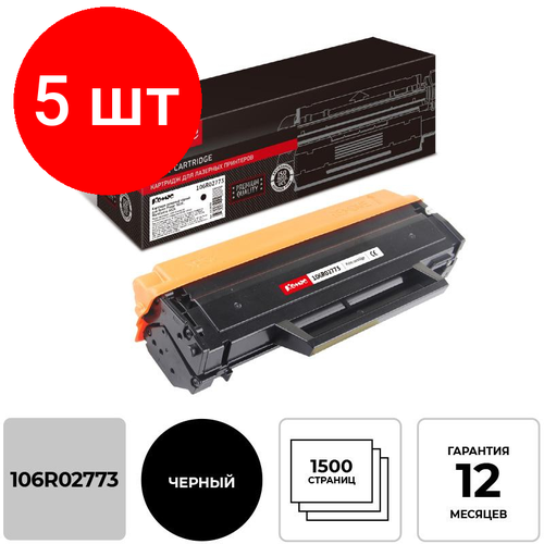 комплект 5 штук картридж лазерный retech 106r02773 чер для xerox wc3025 Комплект 5 штук, Картридж лазерный Комус 106R02773 чер. для Xerox WC3025