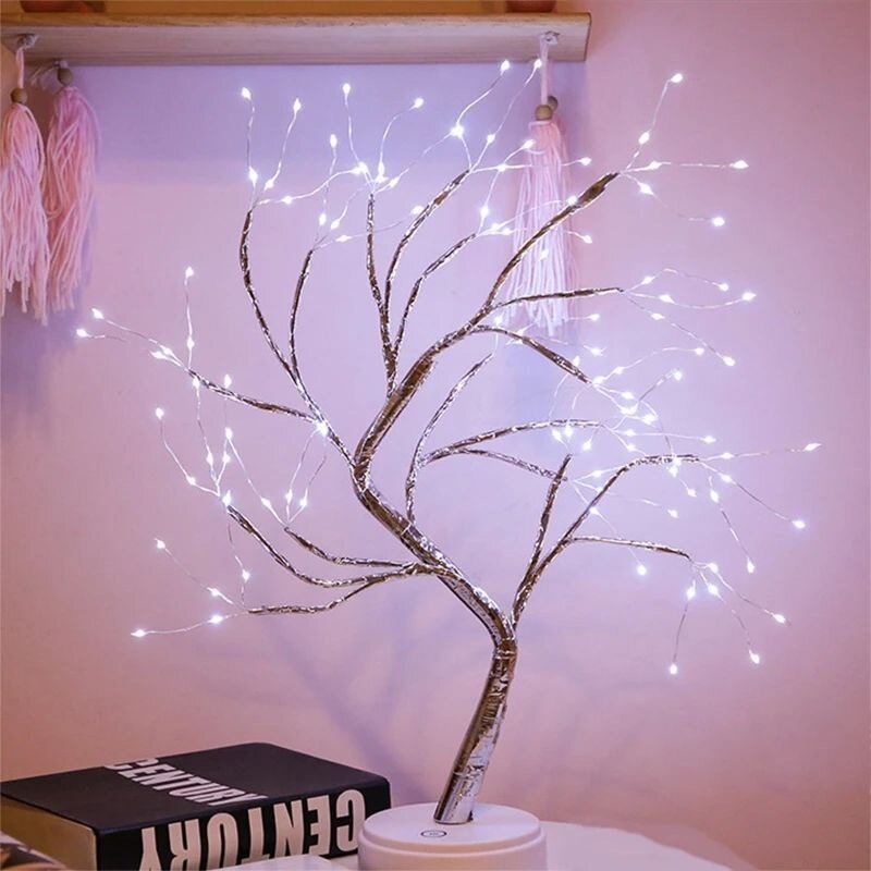 Светодиодный светильник-ночник Дерево, 50 см (холодный свет) - фотография № 2