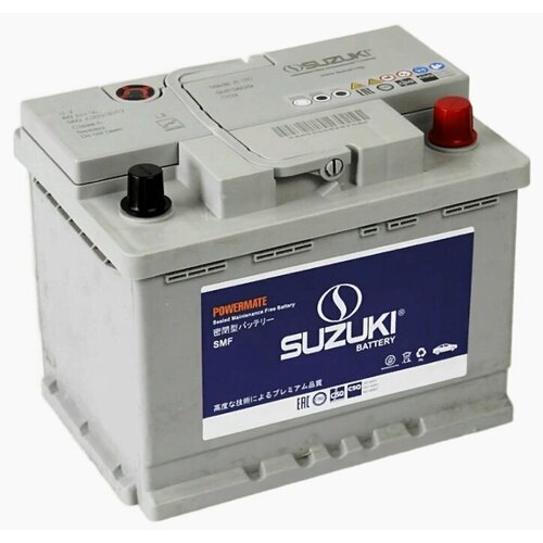 Аккумулятор автомобильный Suzuki 60 Ач 640 А обр пол 56019 Евро авто 242x175x190 14300₽