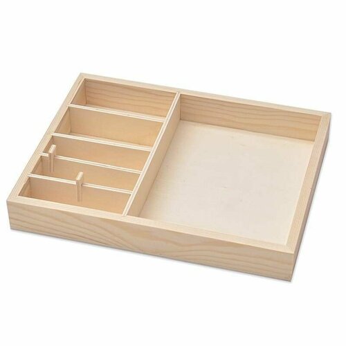 Органайзер для рукоделия, бежевая шкатулка, 1 шт