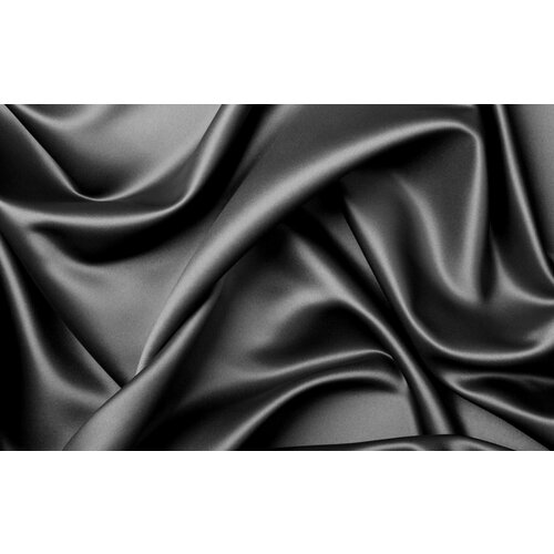 Ткань Атлас Сатин 70г/м2 темно-серый 14х1,5м. ткань атлас сатин 70г м2 темно серый 16х1 5м