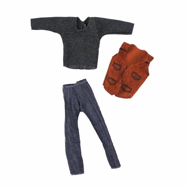 Комплект одежды для кукол-мужчин 30 см /водолазка, жилетка, брюки