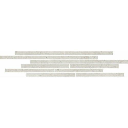 Керамическая плитка KERAMA MARAZZI T025/11206 Карму мозаичный серый светлый матовый. Декор (15x75) (цена за штуку)