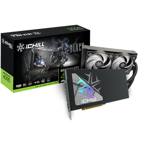 Видеокарта INNO3D RTX 4090 iChill BlackRTX4090 HDMI DP3 24G D6X C4090B-246XX-18330005 29242400₽