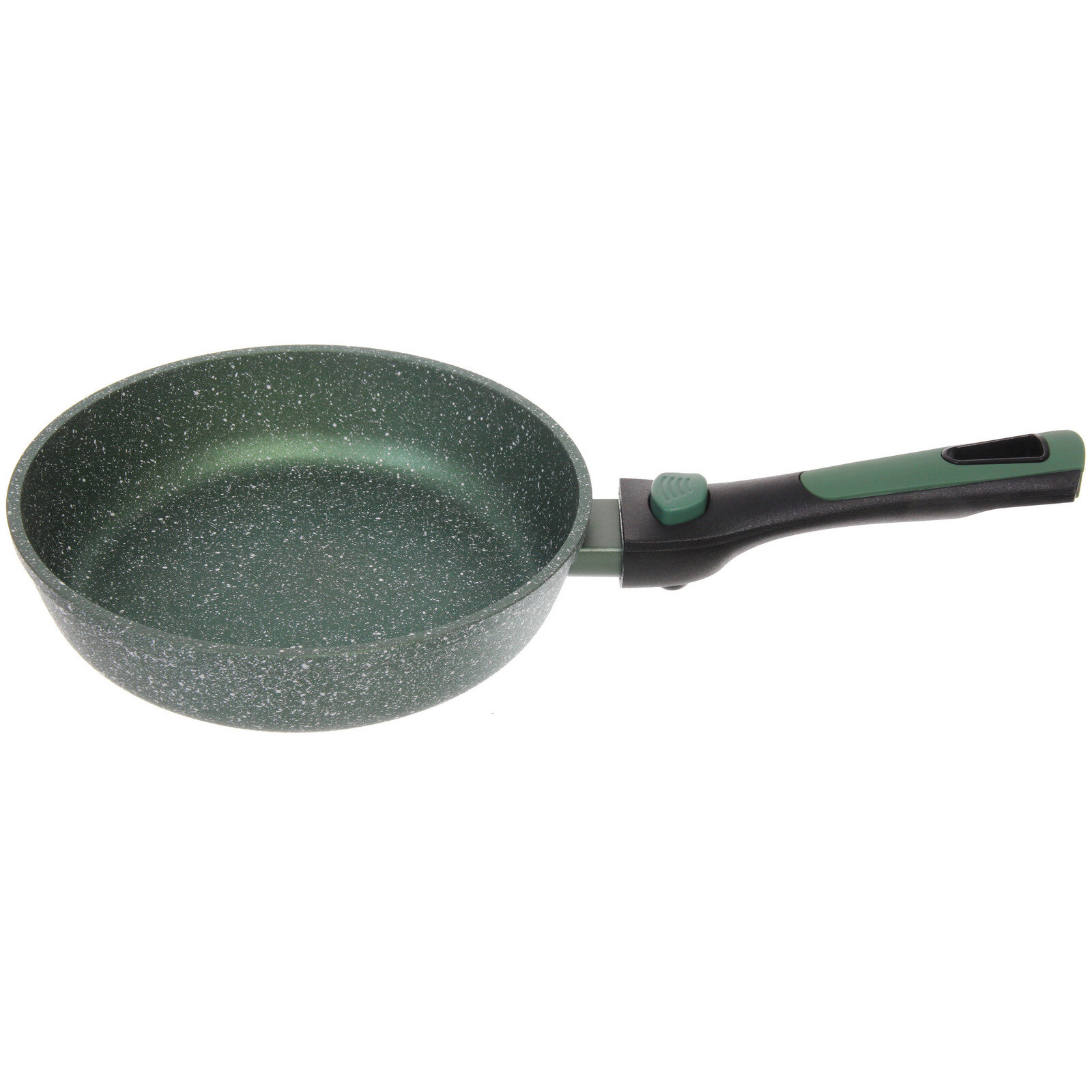 Сковорода для индукционной плиты "BAROLY" GREEN 20 см каменная крошка, съемная бакелитовая ручка