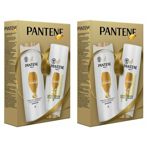 PANTENE Подарочный набор для женщин Интенсивное восстановление, Шампунь 250 мл + Бальзам для волос 200 мл, 2 уп