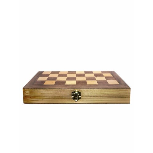 Шахматы шашки нарды 3 в 1 Remecoclub деревянные 29x15x5 см