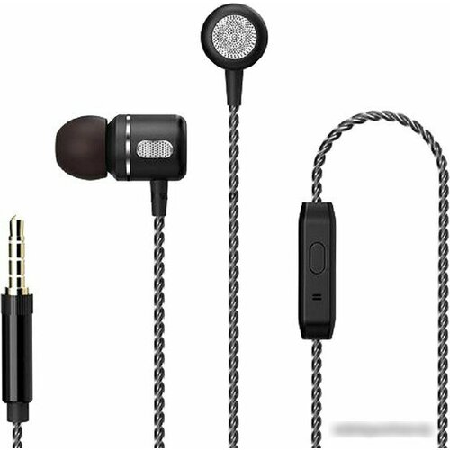 Perfeo наушники внутриканальные c микрофоном SHOT черные металлические PF_C3199 70000₽