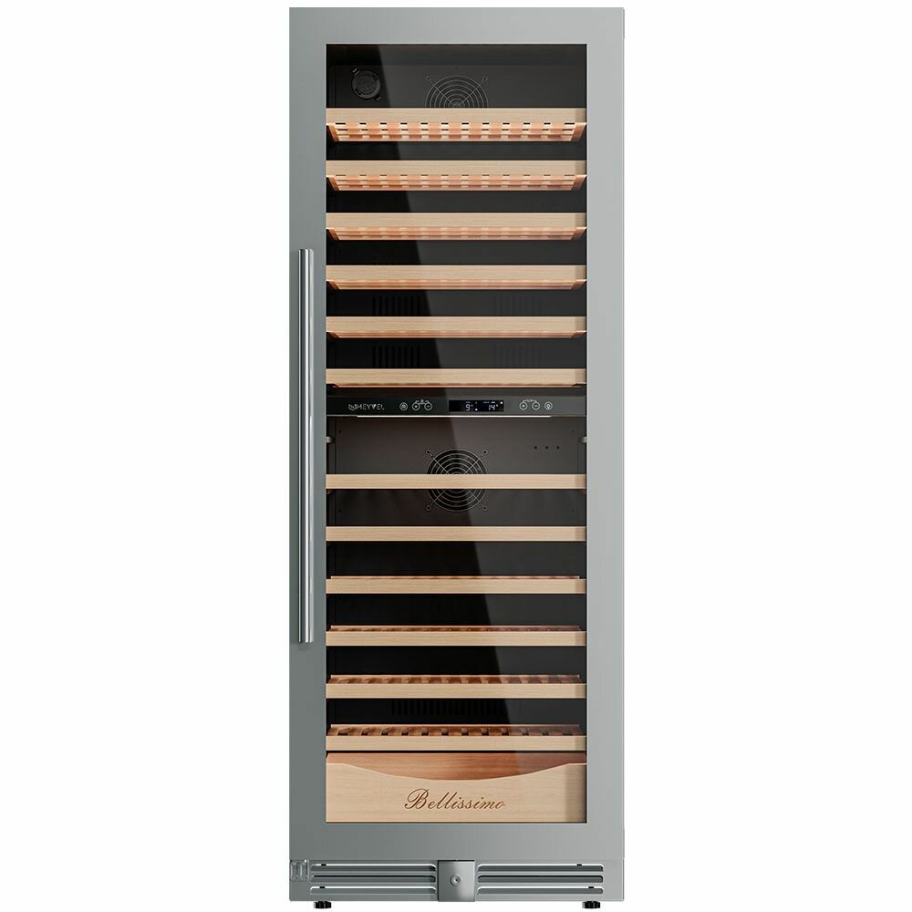 Винный холодильник (шкаф) компрессорный MEYVEL MV141PRO-KST2 - фотография № 5