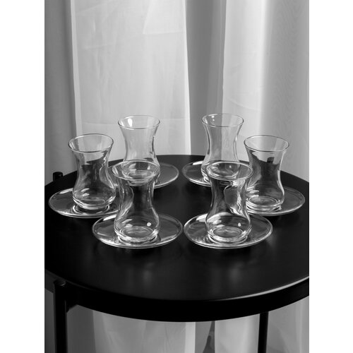 Стаканы Армуды от турецкого бренда Lav с блюдцами 6 шт по 100 мл 1797₽