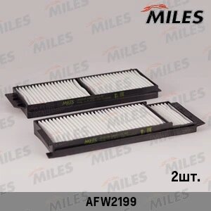 MILES AFW2199 Фильтр салона комплект MAZDA 3/5 03- (FILTRON K1212-2X, MANN CU22001-2, VIC AC-405E) AFW2199